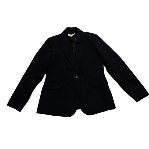 Boden Women 10 Black Tailored Blazer Office Career Elegant Classic Single Button - Picture 5 of 12
